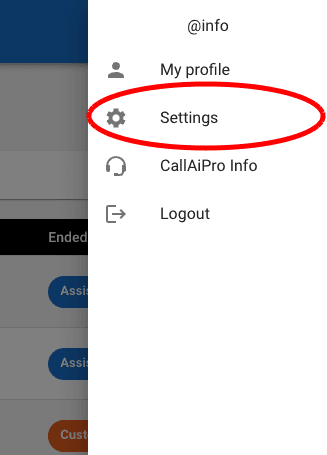 View submenu